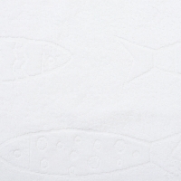 Полотенце махровое Branco di pesci цвет белый, 30Х50, 460г/м хл100% Полотенце махровое Branco di pesci цвет белый, 30Х50, 460г/м хл100%