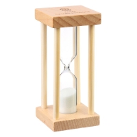 Песочные часы "Африн", на 3 минуты, 8.5 х 4 см, белый песок Песочные часы "Африн", на 3 минуты, 8.5 х 4 см, белый песок