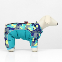 Комбинезон принтованный с замком на спине, размер 16 (ДС 28 см, ОГ 34 см, ОШ 44 см), голубой 696824 Комбинезон принтованный с замком на спине, размер 16 (ДС 28 см, ОГ 34 см, ОШ 44 см), голубой 696824