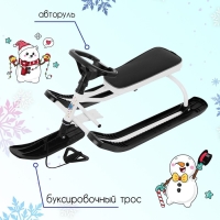 Снегокат &laquo;Тимка спорт&raquo;, ТСЛ+/Б, цвет белый