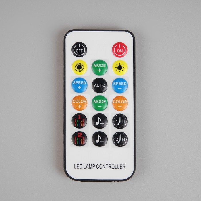 Умная гирлянда &laquo;Нить&raquo; 5 м роса с насадками &laquo;Цветочки&raquo;, IP20, серебристая нить, 100 LED, пульт ДУ, приложение, свечение RGB, USB