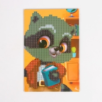 Алмазная мозаика с частичным заполнением на подставке для детей &laquo;Енотик&raquo;, 10 х 15 см