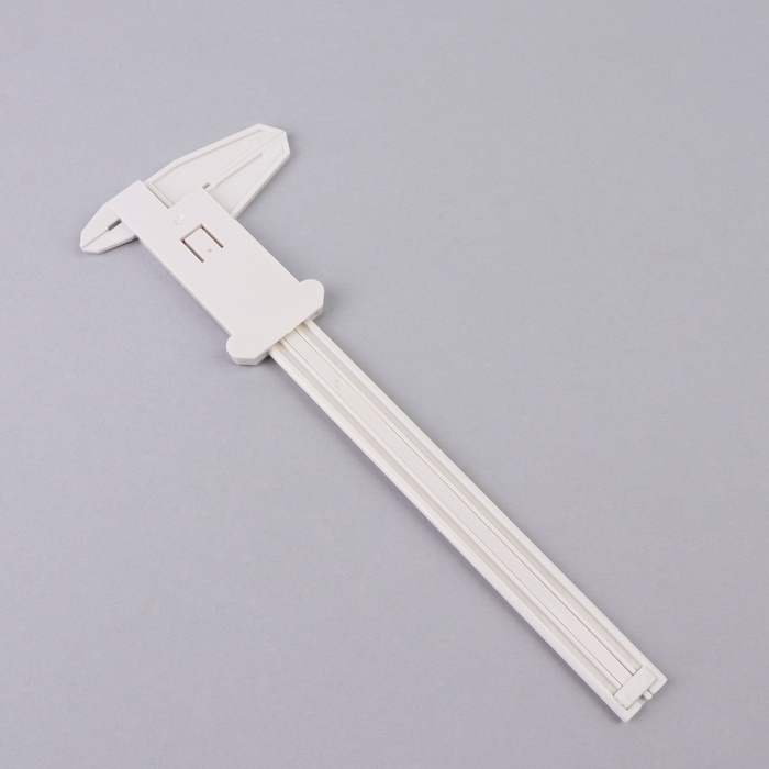 Штангенциркуль для разметки бровей, 21 &times; 7,5 см, цвет белый