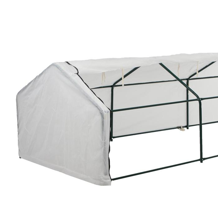 Мини-теплица, 4,9 &times; 1,4 &times; 1,15 м, стальной каркас d = 16 мм, спанбонд 60 г/м&sup2;