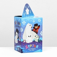 Новый год. Коробка подарочная складная "Умка" 11 х 11 х 17,2 см. Новый год. Коробка подарочная складная "Умка" 11 х 11 х 17,2 см.