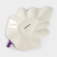 Блюдо сервировочное Доляна &laquo;Лаванда&raquo;, 21&times;15&times;4,5 см, цвет белый