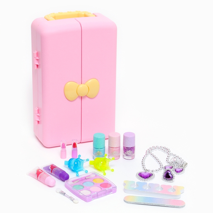 Набор косметики для девочки Набор косметики для девочки "Шкафчик косметики", с украшением