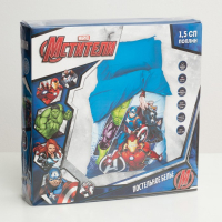 Постельное бельё 1,5 сп &laquo;Мстители&raquo;, 143х215 см, 150х214 см, 50х70 см -1 шт.