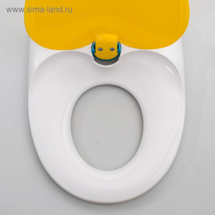 Сиденье для унитаза с крышкой, 42&times;37 см, двойное