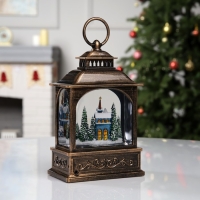 Фигура светодиодная &laquo;Сказочный дом&raquo;, 21х13.3х8.1 см, музыка, батарейки ААх3 (не в комплекте), USB, свечение тёплое белое