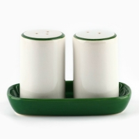 Новый год! Набор для специй керамический &laquo;Новогодний олень&raquo;, 12х6.5х7 см, цвет белый