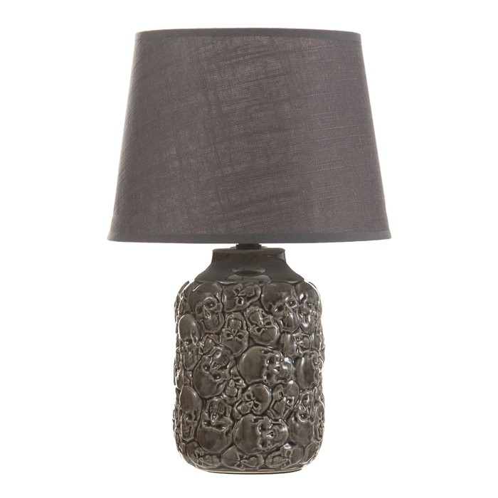 Настольная лампа Настольная лампа "Череп" Е14 40Вт серый 23х23х34,5 см RISALUX