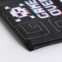 Кошелёк детский на липучке &laquo;Выбражулька&raquo;, цвет чёрный