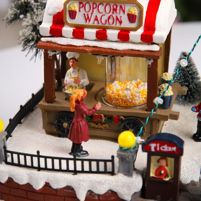 Светодиодная фигура &laquo;Рождественский парк&raquo; 43 &times; 23 &times; 22 см, полистоун, батарейки ААх3 (не в комплекте), USB, свечение мульти