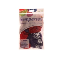 Воздушный шар латексный 12" &laquo;Пой, танцуй, не паникуй&raquo;, прозрачный, цвет роз., фиол., красн., 15 шт.