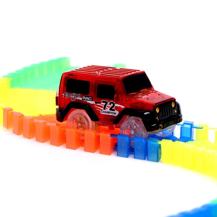 Автотрек &laquo;Магический Трек&raquo;, гибкий, светится в темноте, 56 деталей