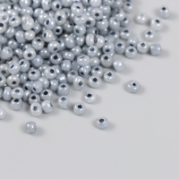 Бисер стекло 6/0 "Графит" полупрозрачный перламутр 450 гр Бисер стекло 6/0 "Графит" полупрозрачный перламутр 450 гр