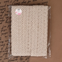 Кружево вязаное, 45 мм &times; 10 &plusmn; 1 м, цвет бежевый