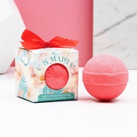 Бомбочка для ванны &laquo;С 8 Марта!&raquo;, 130 г, аромат цветочный, ЧИСТОЕ СЧАСТЬЕ