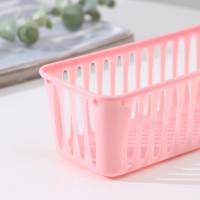 Корзина для хранения Доляна &laquo;Вертикаль&raquo;, пластик, 25&times;7&times;6 см, цвет МИКС