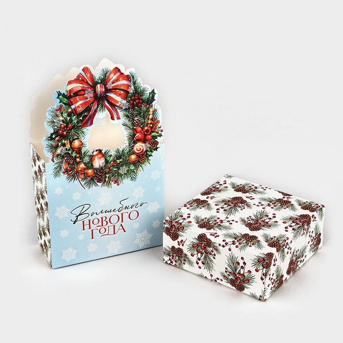 Коробка новогодняя складная &laquo;Волшебного Нового года&raquo; 12.3 х 21 х 5.3 см, Новый год