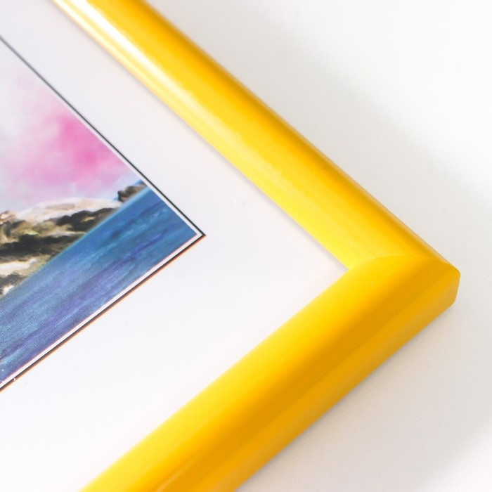 Фоторамка пластик "Палитра" 10x15 см, желтый