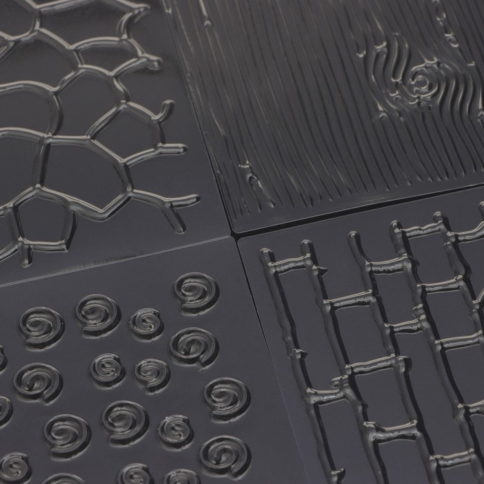 Набор печатей для украшения выпечки Доляна «Кирпичи», 4 шт, 30,5×15,5×0,1 см Набор печатей для украшения выпечки Доляна «Кирпичи», 4 шт, 30,5×15,5×0,1 см