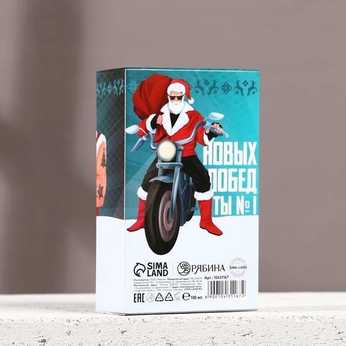 Подарочный набор косметики &laquo;Новых побед&raquo;, гель для душа и шампунь для волос, 2 х 100 мл, Новый Год