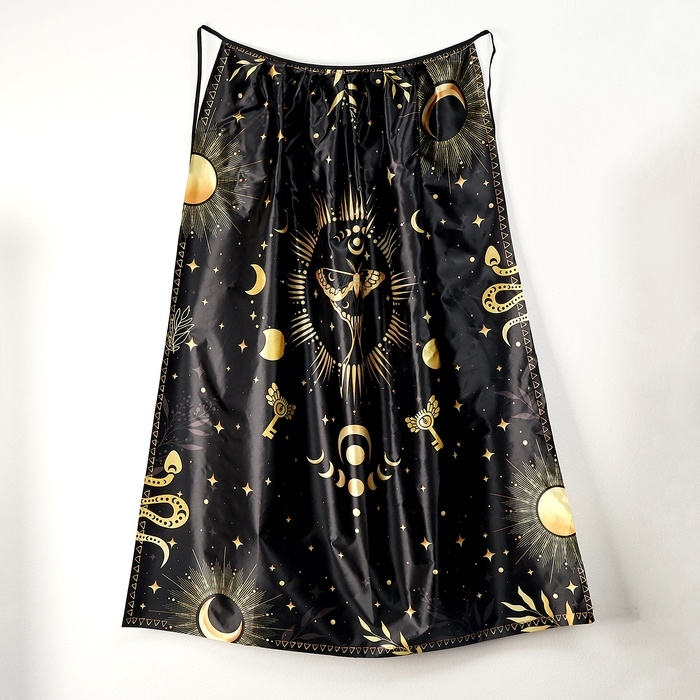 Карнавальный набор &laquo;Лунная ведьма&raquo;: плащ 120 см, шляпа, перчатки, палочка