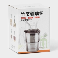 Стакан стеклянный с крышкой и трубочкой «Вино Верде», 350 мл, цвет зелёный Стакан стеклянный с крышкой и трубочкой «Вино Верде», 350 мл, цвет зелёный