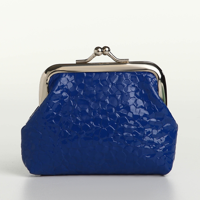 Кошелёк женский на фермуаре, цвет синий Кошелёк женский на фермуаре, цвет синий