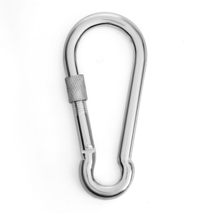 Карабин монтажный с фиксатором ТУНДРА krep, DIN5299D, 12х140 мм, оцинкованный, 1 шт. Карабин монтажный с фиксатором ТУНДРА krep, DIN5299D, 12х140 мм, оцинкованный, 1 шт.