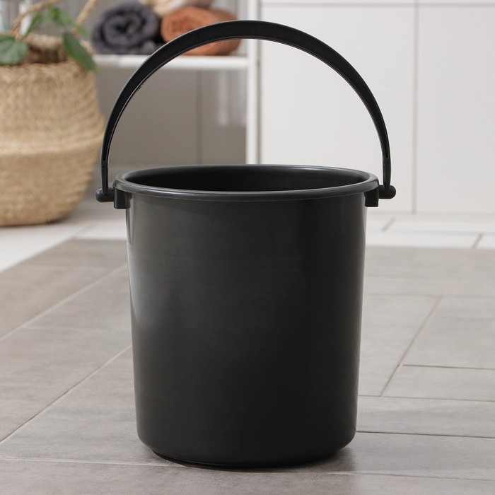 Ведро хозяйственное, 7 л, цвет серый Ведро хозяйственное, 7 л, цвет серый