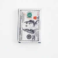 Карты игральные пластиковые "100 $", 55 шт, 9 х 6 см Карты игральные пластиковые "100 $", 55 шт, 9 х 6 см