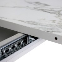 Стол кухонный раскладной Аврора, 1200(1600)х750х755, Сабия/Серый