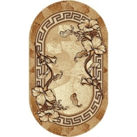 Ковёр &laquo;Мокко&raquo; овальный 200х300 см, 100% полипропилен, джут