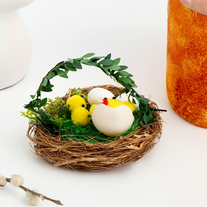 Декор пасхальный &laquo;Цыплята&raquo; 11 &times; 11 &times; 12 см