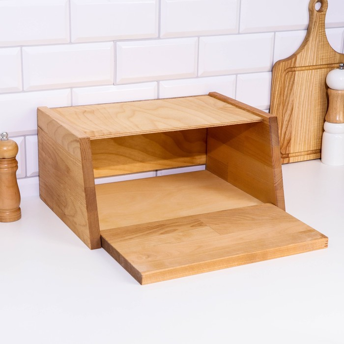 Хлебница большая 36,5 х 26,5 х 17 (обработанная льняным маслом)