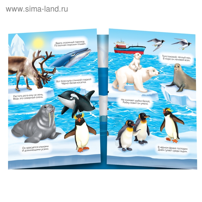 Наклейки многоразовые «Кто живёт на полюсе», 40 наклеек Наклейки многоразовые «Кто живёт на полюсе», 40 наклеек