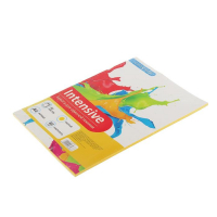 Бумага цветная А4, 50 листов Calligrata Интенсив, жёлтая, 80 г/м&sup2;