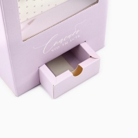 Коробка подарочная для цветов с вазой из МГК складная, упаковка, &laquo;Спасибо, что ты есть&raquo;, 16 х 23 х 16 см