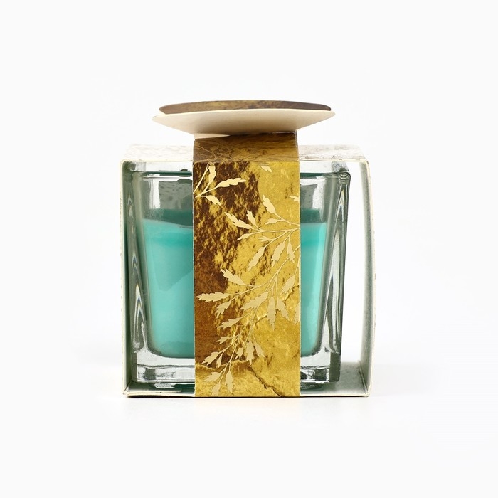 Новогодняя свеча в стакане &laquo;Новый год: Время чудес и волшебства&raquo;, аромат еловые шишки