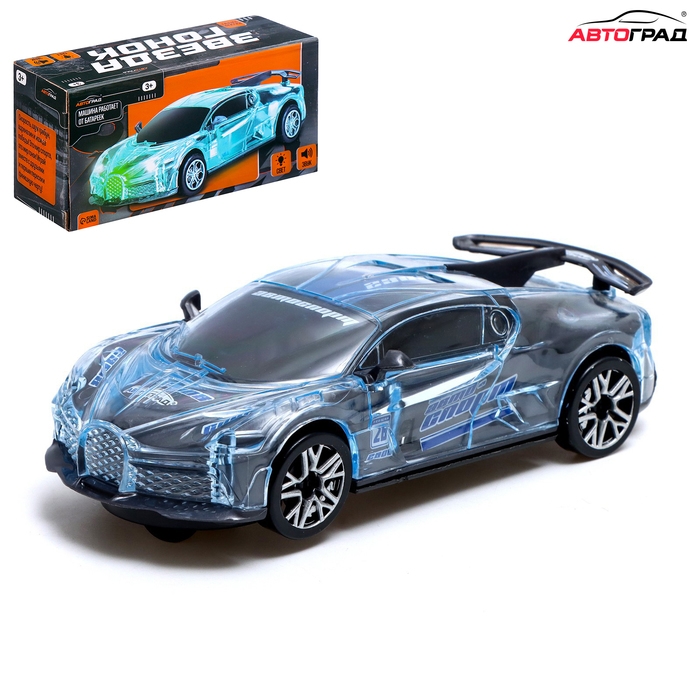 Машина «Crazy race, Гонки», русская озвучка, световые и звуковые эффекты, работает от батареек, цвет серый Машина «Crazy race, Гонки», русская озвучка, световые и звуковые эффекты, работает от батареек, цвет серый