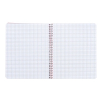 Тетрадь на гребне A5 48 листов в клетку Calligrata Красная, пластиковая обложка, блок офсет Тетрадь на гребне A5 48 листов в клетку Calligrata Красная, пластиковая обложка, блок офсет