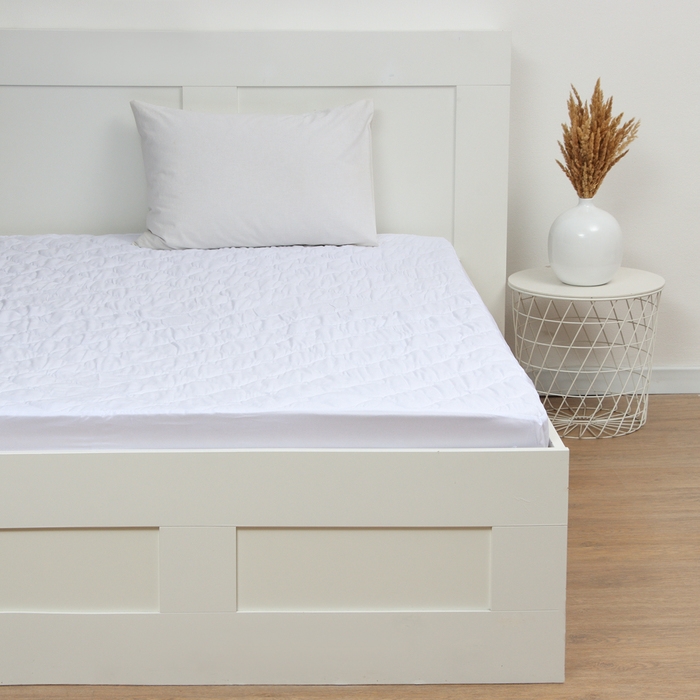 Наматрасник Этель Aquastop 200*200+25 см, на резинке, водонепроницаемый, микрофибра,100% п/э 1044875 Наматрасник Этель Aquastop 200*200+25 см, на резинке, водонепроницаемый, микрофибра,100% п/э 1044875