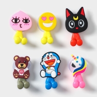 Держатель для зубной щётки детский «Весёлые зверюшки», на присоске, дизайн МИКС Держатель для зубной щётки детский «Весёлые зверюшки», на присоске, дизайн МИКС