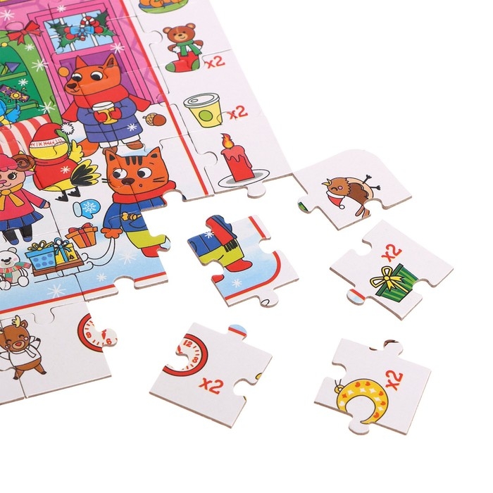 Пазл «Собери, найди, покажи. Новогодние хлопоты», 260 деталей Пазл «Собери, найди, покажи. Новогодние хлопоты», 260 деталей