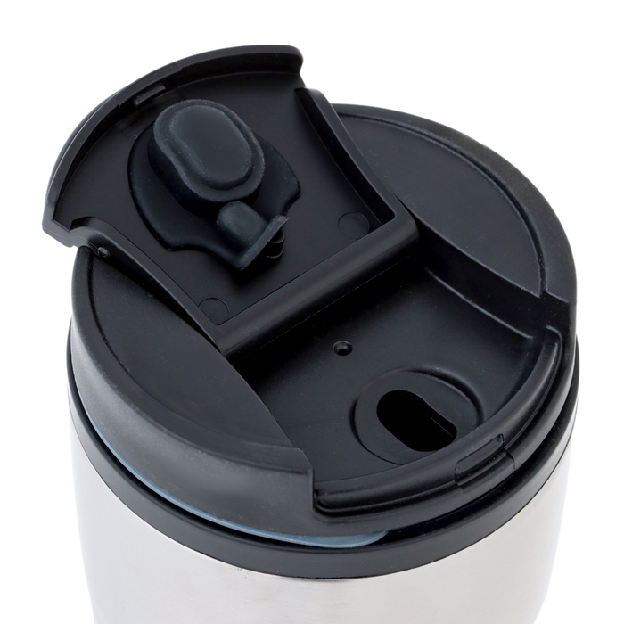 Термокружка, 350 мл, Графика, сохраняет тепло 2 ч, 13.5 х 8 см, серебристый металлик Термокружка, 350 мл, Графика, сохраняет тепло 2 ч, 13.5 х 8 см, серебристый металлик