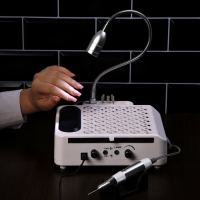 Аппарат для маникюра и педикюра Windigo LMH-04, 80 Вт, 35000 об/мин, лампа, ручка, белый Аппарат для маникюра и педикюра Windigo LMH-04, 80 Вт, 35000 об/мин, лампа, ручка, белый