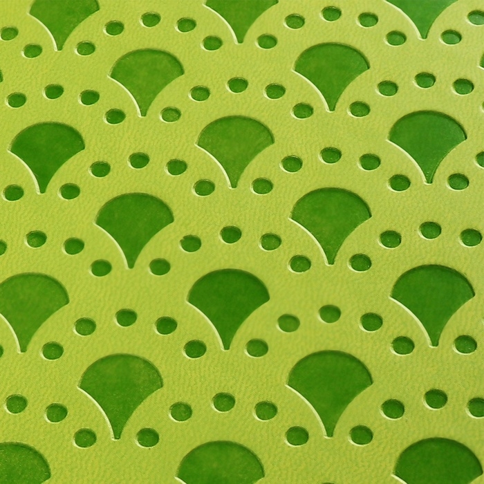 Ежедневник недатированный, формат А6, 100 листов, в клетку, обложка кожзам, на резинке, зелёный